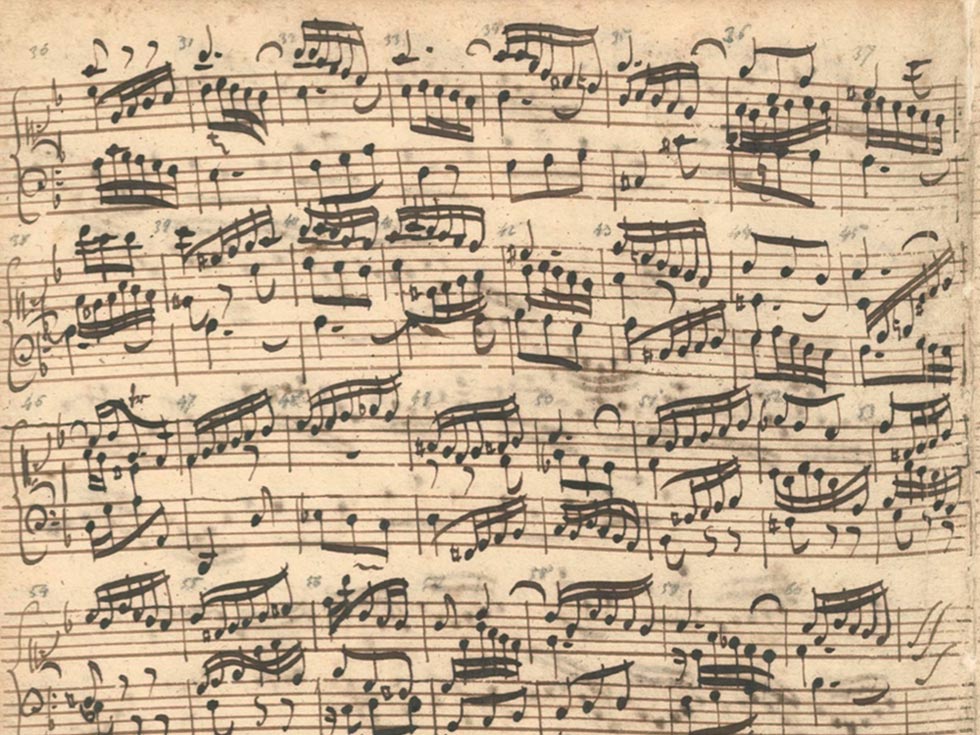 Bach autograph F major fugue